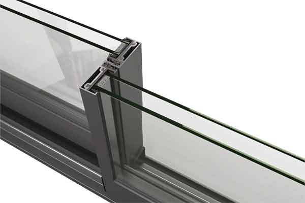 aluminium patio sliding door interlocking profile