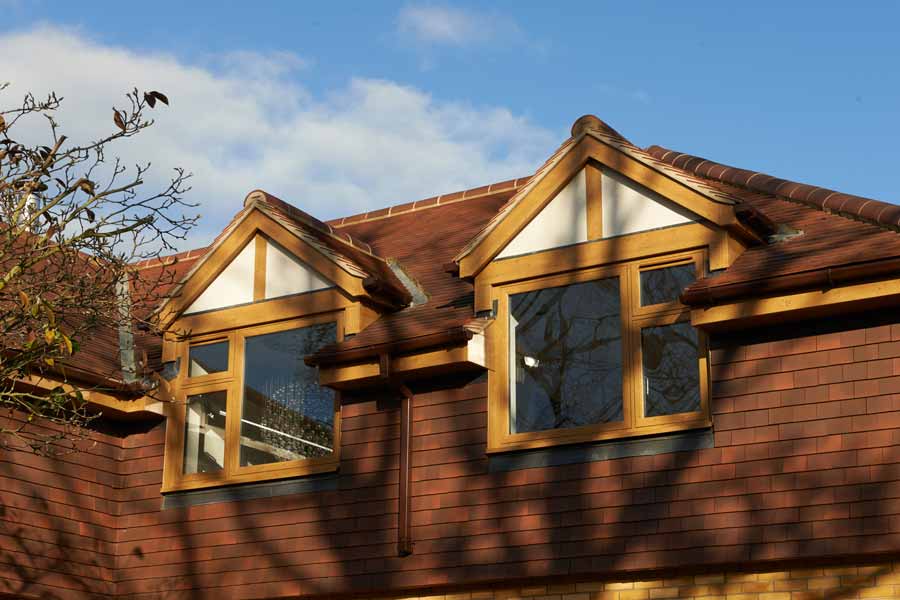 oak upvc flush casement windows