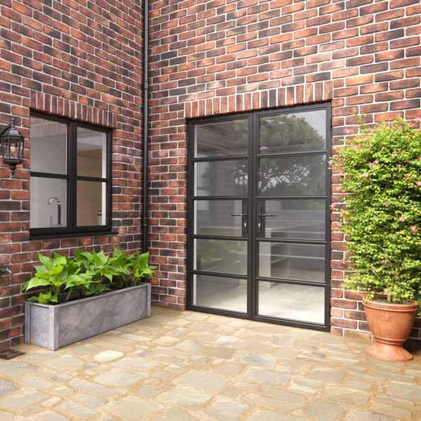 grey aluminium heritage french doors