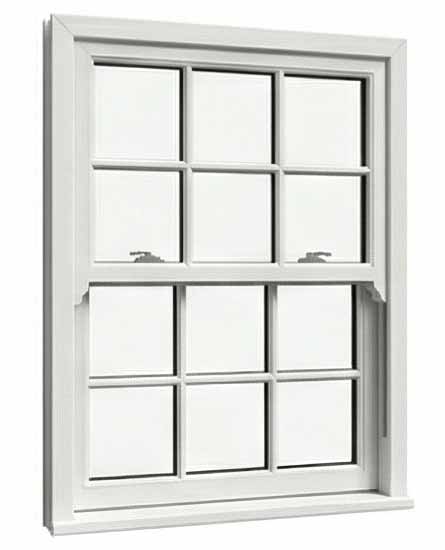 white upvc window style 14