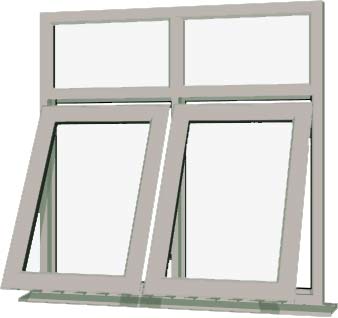 Agate Grey UPVC Window Style 84