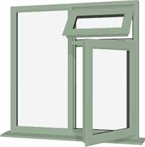 Chartwell Green UPVC Window Style 28