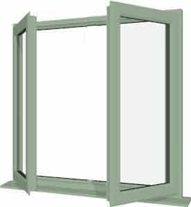 Chartwell Green UPVC Window Style French