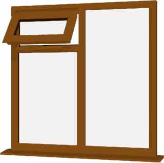 Oak UPVC Window Style 90