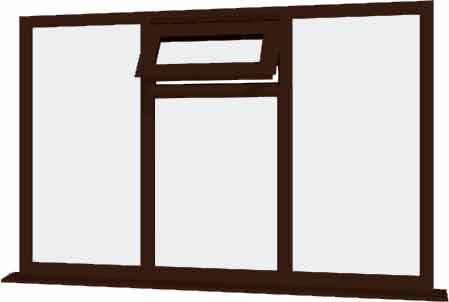 Rosewood UPVC Window Style 43