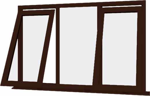 Rosewood UPVC Window Style 52