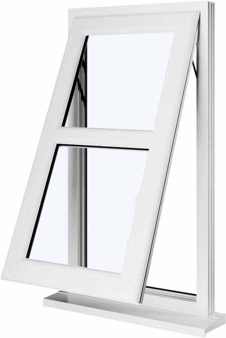 White UPVC Window Style 132