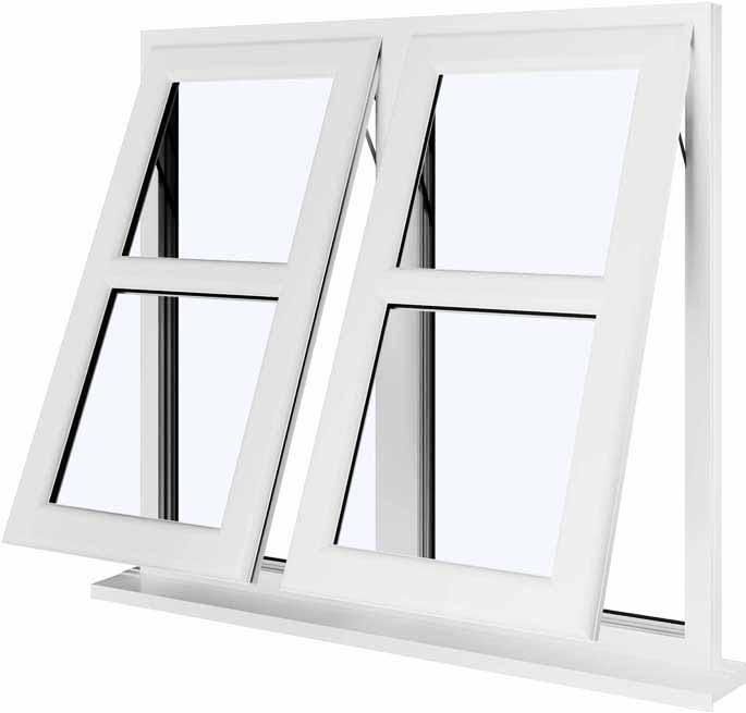 White UPVC Window Style 133