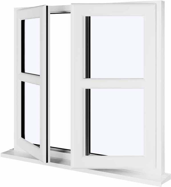 White UPVC Window Style 144