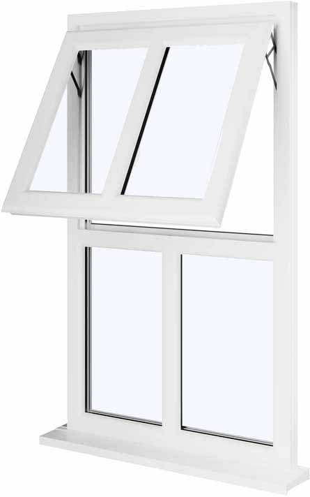 White UPVC Window Style 146