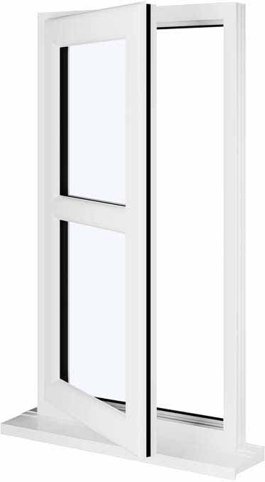 White UPVC Window Style 177