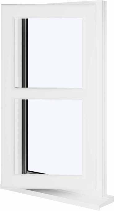White UPVC Window Style 178
